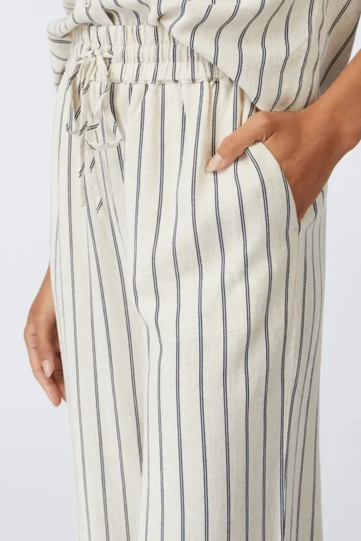 Selected Broek Viva-Gulia Striped Sun
