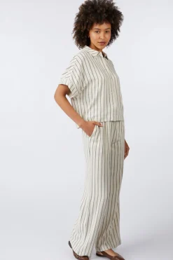 Selected Hemd Viva Striped Cropped Sunshirt