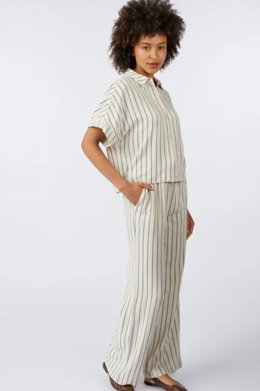 Selected Hemd Viva Striped Cropped Sunshirt