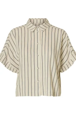 Selected Hemd Viva Striped Cropped Sunshirt