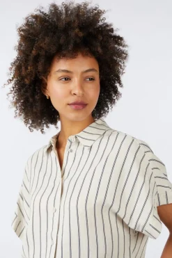 Selected Hemd Viva Striped Cropped Sunshirt