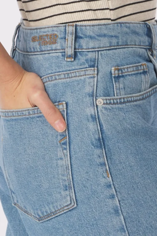Selected Jeans Alice Barrel Light Blue