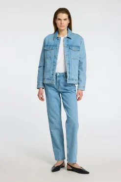Selected Jeansvest Alice Ls Light Blue Denim