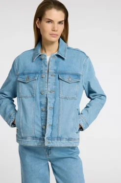 Selected Jeansvest Alice Ls Light Blue Denim
