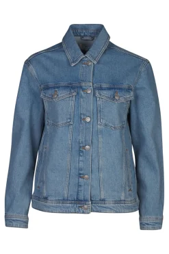 Selected Jeansvest Alice Ls Light Blue Denim