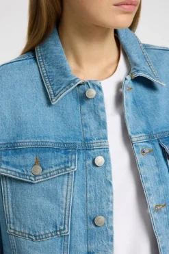Selected Jeansvest Alice Ls Light Blue Denim