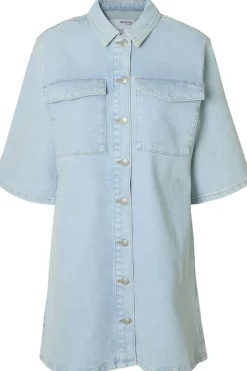 Selected Jurk Haprer Sky Blue