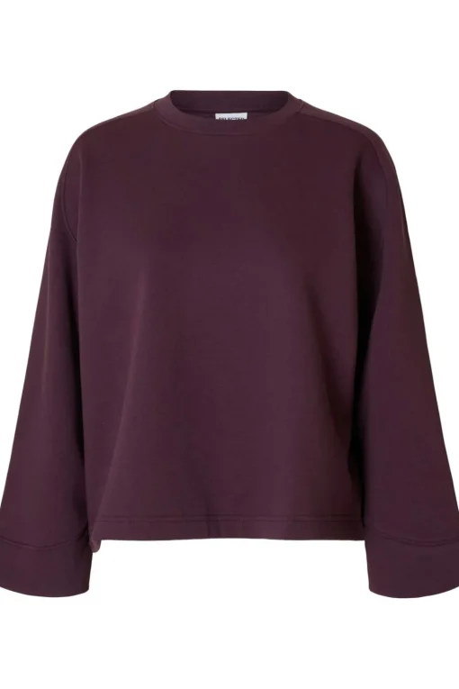 Selected Trui Tabby Ls Raglan O-Neck Sweat