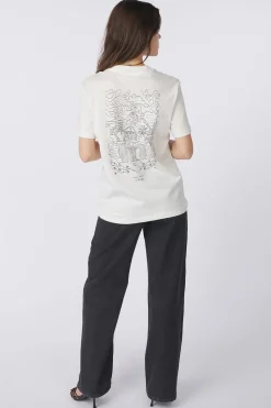 Selected T-Shirt Relax Colwoman Printed Snow