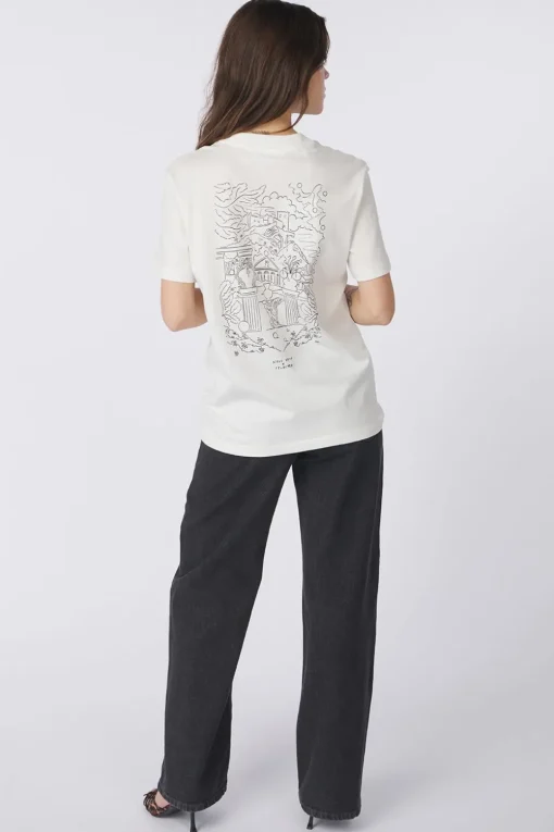 Selected T-Shirt Relax Colwoman Printed Snow