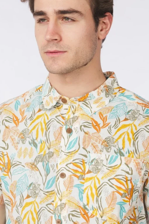 Sherpa Hemd Tiger Leaf Ss Shirt