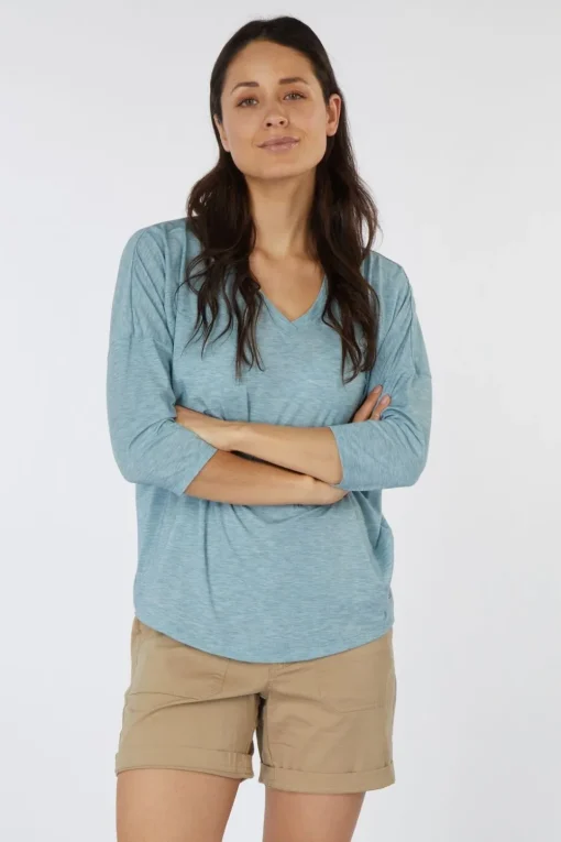 Sherpa T-Shirt Asha V-Neck 3/4 Sleeve