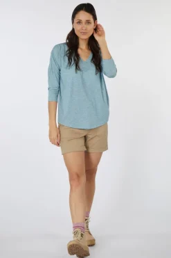 Sherpa T-Shirt Asha V-Neck 3/4 Sleeve