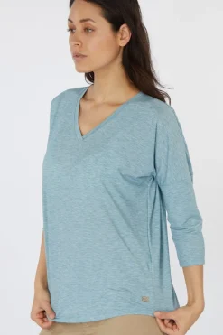 Sherpa T-Shirt Asha V-Neck 3/4 Sleeve