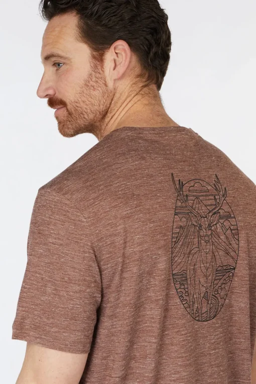 Smartwool T-Shirt Stag Stare Merino Hemp Blend Short Sleev