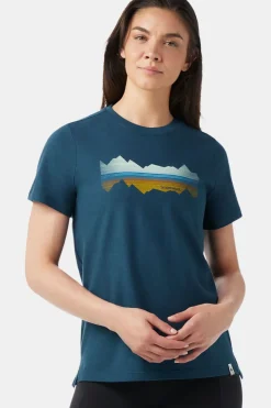 Smartwool T-Shirt Women'S Mountain Horizon Graphic Short S