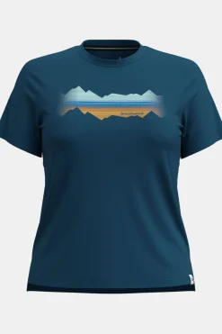 Smartwool T-Shirt Women'S Mountain Horizon Graphic Short S