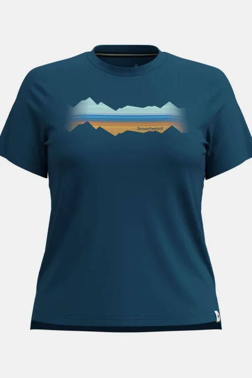 Smartwool T-Shirt Women'S Mountain Horizon Graphic Short S