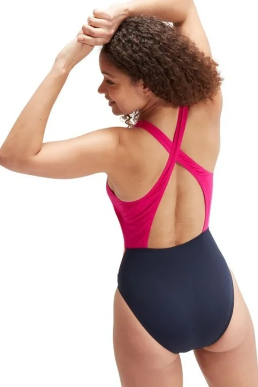 Speedo Eco+ Colourblock Hi Neck Xb