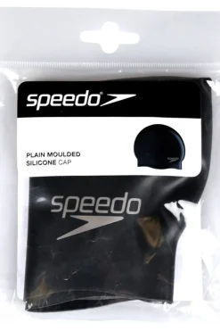 Speedo Moulded Sil Cap Bla P12