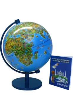 Stellanova Globe 28 dino monde + enc. monde illustré