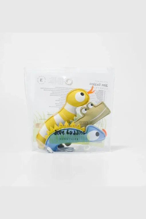 Sunnylife Speelgoed Dive Buddies Set Into The Wild Multi Set Of 3