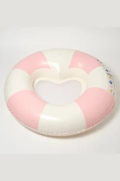 Sunnylife Speelgoed Luxe Tube Pool Ring Stole My Heart Pink Stripe