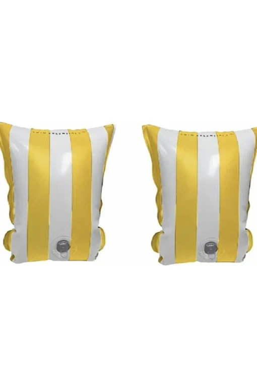 Swim Essentials Zwemarmbandjes -  Yellow Striped - Inflatable Swimming Armbands 2-6