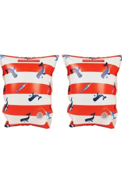 Swim Essentials Zwemarmbandjes -  Red-White Whale - Inflatable Swimming Armbands 0-2
