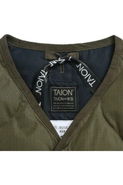 Taion Donsjas Military W-Zip V Neck Down