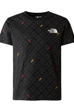 The North Face T-Shirt Teen S/S Simple Dome Tee Print Tnf Black Tnf Shado