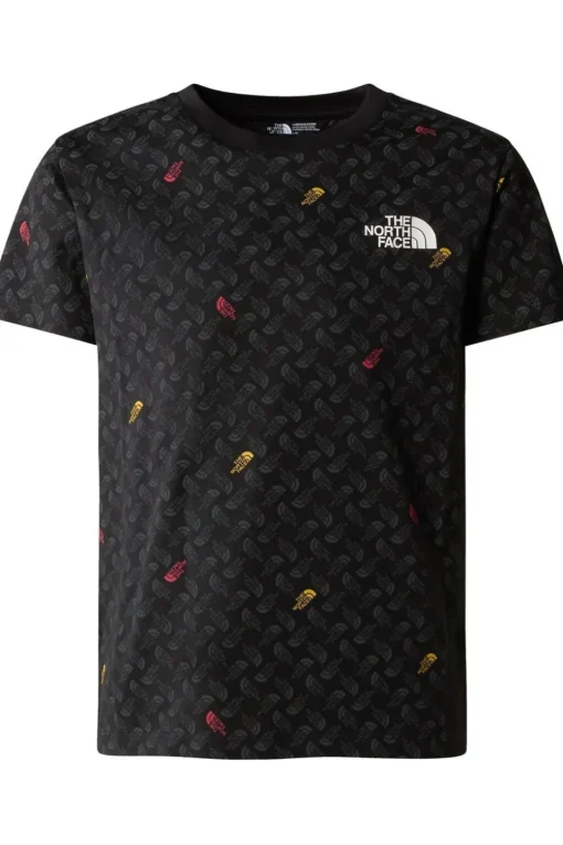 The North Face T-Shirt Teen S/S Simple Dome Tee Print Tnf Black Tnf Shado