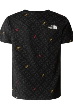 The North Face T-Shirt Teen S/S Simple Dome Tee Print Tnf Black Tnf Shado