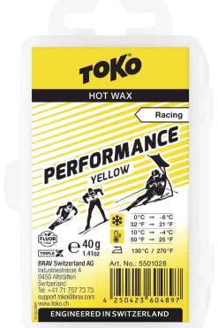 Toko Wax Performance Hot Wax Yellow 40g