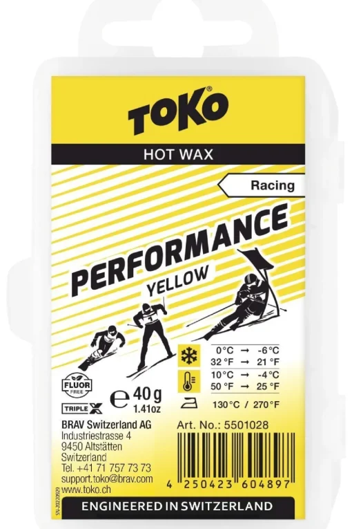 Toko Wax Performance Hot Wax Yellow 40g