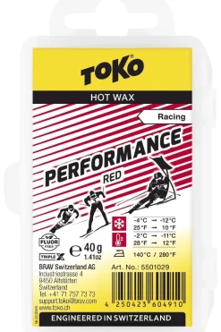 Toko Wax Performance Hot Wax Red 40g