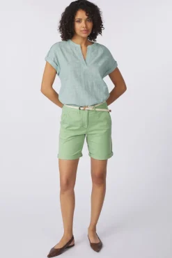 Tom Tailor Blouse Blouse Short Sleeve With Slub Structure