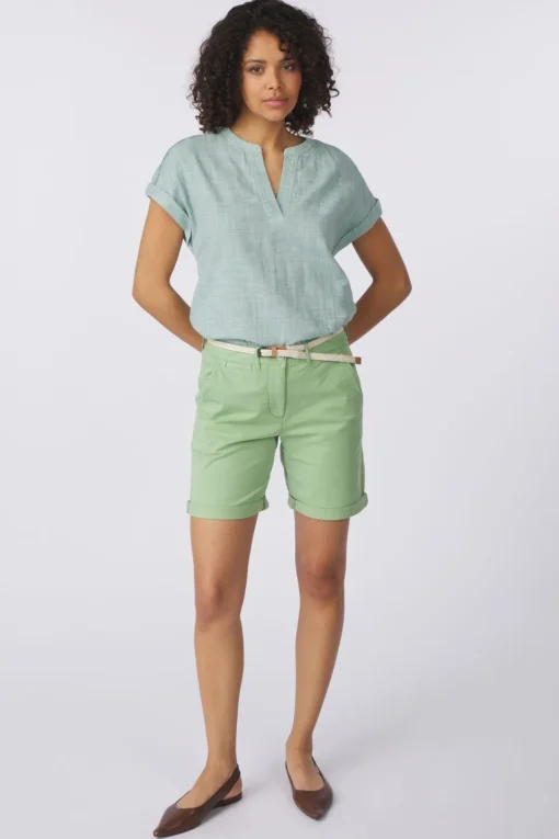 Tom Tailor Blouse Blouse Short Sleeve With Slub Structure