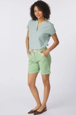 Tom Tailor Blouse Blouse Short Sleeve With Slub Structure