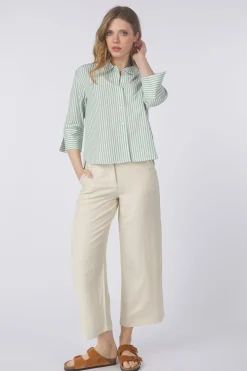 Tom Tailor Broek Culotte Linen Pants