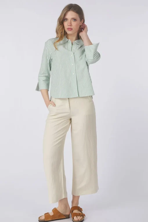 Tom Tailor Broek Culotte Linen Pants