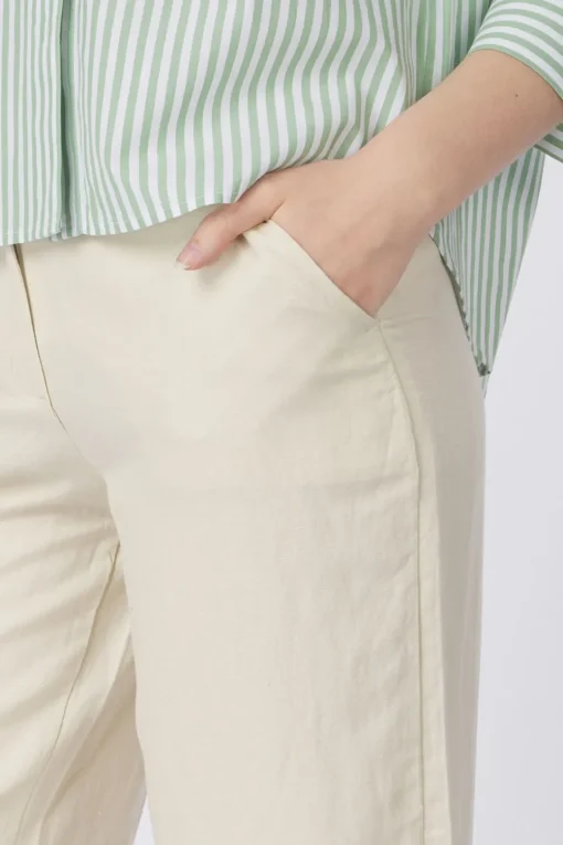 Tom Tailor Broek Culotte Linen Pants