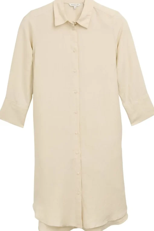 Tom Tailor Jurk Dress Shirt Linen