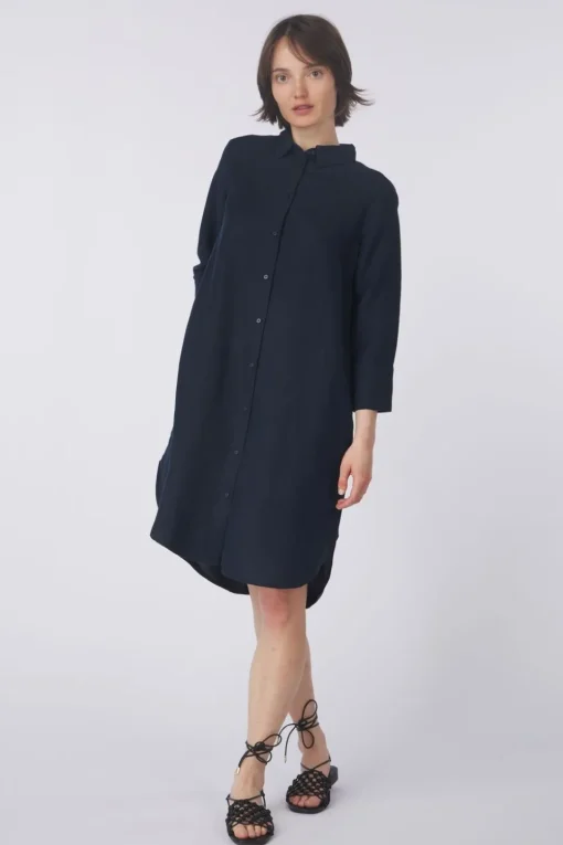 Tom Tailor Jurk Dress Shirt Linen