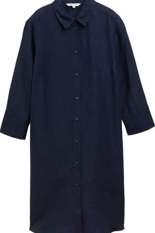 Tom Tailor Jurk Dress Shirt Linen