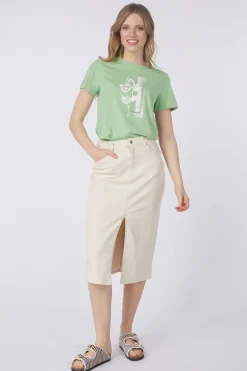 Tom Tailor Rok Midi Undyed Denim Skirt