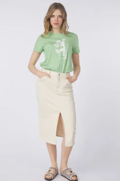 Tom Tailor Rok Midi Undyed Denim Skirt