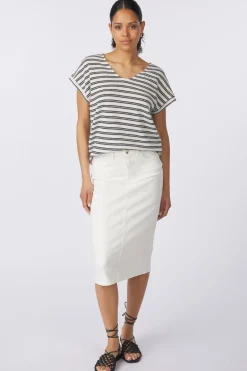 Tom Tailor Rok Skirt Denim White
