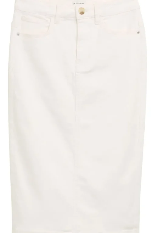 Tom Tailor Rok Skirt Denim White