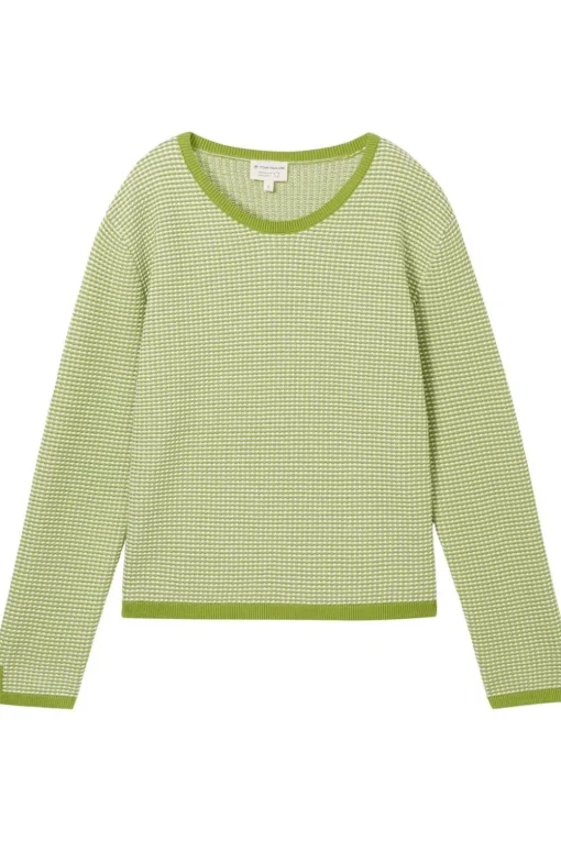 Tom Tailor Trui Knit Cotton Structure Pullover